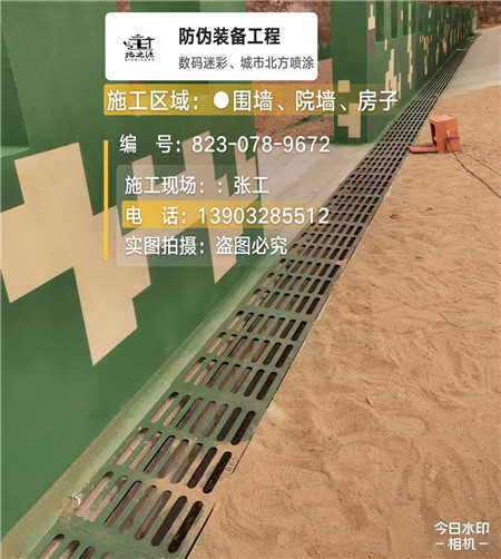 阳江 例如在抖音上有“迷彩墙，外围墙面挡 - 星空数码迷彩漆施工队